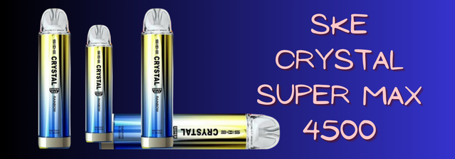 Multibuy Offer:SKE Crystal Super Max 4500 Puffs Disposable Vape Disposable Offer  4 for 35 Pounds Only