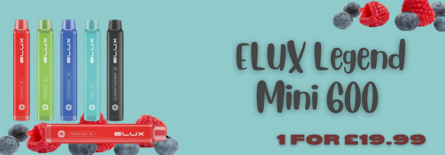 Multibuy Offer: Elux Legend mini 600 Box of 10 for 19.99 Pounds Only