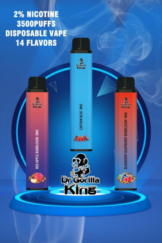 Dr Gorilla King Bar 3500 puffs disposable vape offer a box of 10 only for 35 pounds