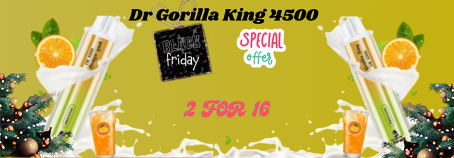 Christmas black Friday Multibuy offer: Dr Gorilla King 4500 2 for 16 pounds only